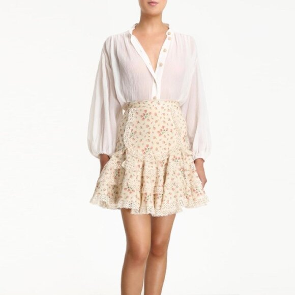 Zimmermann Freja Flutter Skirt Size 0 XS b201 - Picture 3 of 12